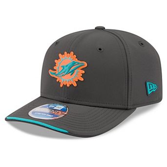Men's New Era Charcoal Miami Dolphins 2026 Sideline Cold Weather 9SEVENTY Adjustable Hat