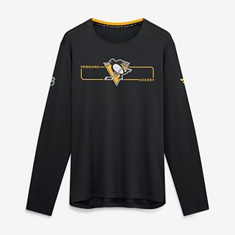 Men's Fanatics Black Pittsburgh Penguins Authentic Pro Rink Tech Long Sleeve T-Shirt