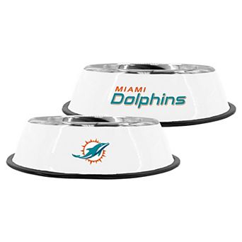 The Memory Company Miami Dolphins 9" Stainless Steel Pet Bowl