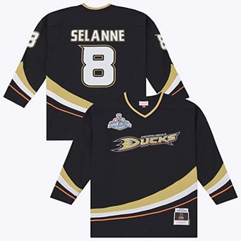 Men's Mitchell & Ness Teemu Selanne Black Anaheim Ducks 2006/07 Stanley Cup Power Play Jersey