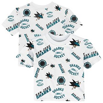 Infant Outerstuff White San Jose Sharks Run Down T-Shirt