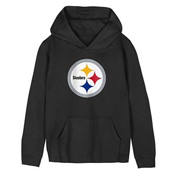 Preschool Outerstuff Black Pittsburgh Steelers Primary Logo Fleece Hoodie