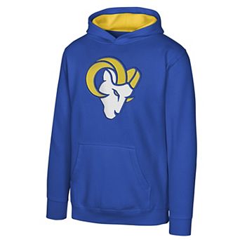 Youth Outerstuff Royal Los Angeles Rams Prime Pullover Hoodie