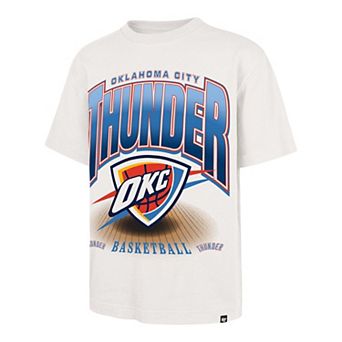 Men's '47 Cream Oklahoma City Thunder Team Flex Foundation T-Shirt