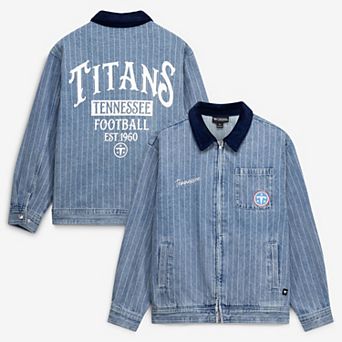 Women's The Wild Collective Denim Tennessee Titans Denim Conductor Full-Zip Jacket