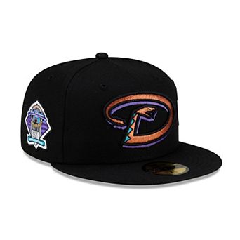 Men's New Era Black Arizona Diamondbacks 2001 World Series Champions 25th Anniversary Side Patch 59FIFTY Fitted Hat