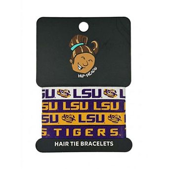 Hip Heads LSU Tigers Four-Pack of Hair Tie Bracelets