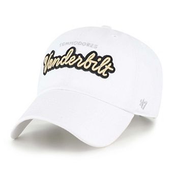 Women's '47 White Vanderbilt Commodores Trendy Script Clean Up Adjustable Hat