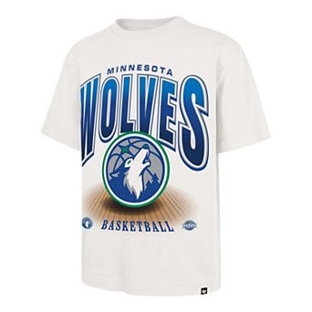 Men's '47 Cream Minnesota Timberwolves Team Flex Foundation T-Shirt