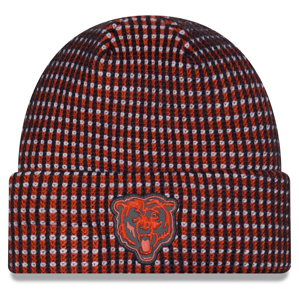 Men's New Era Orange Chicago Bears 2026 Sideline Cold Weather Cuffed ...