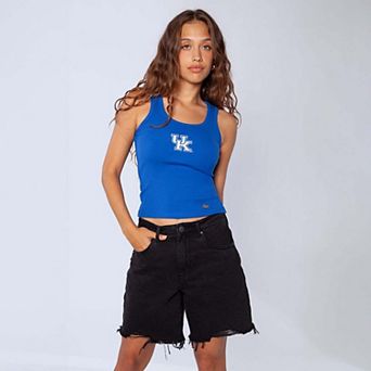 Women's Hype and Vice Royal Kentucky Wildcats Primary Logo Ribbed Tank Top
