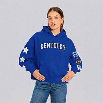 Women's Hype and Vice Royal Kentucky Wildcats Cropped Spirit Hoodie