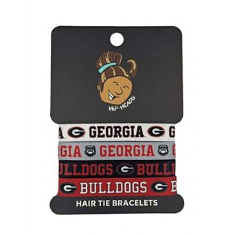 Hip Heads Georgia Bulldogs Four-Pack of Hair Tie Bracelets