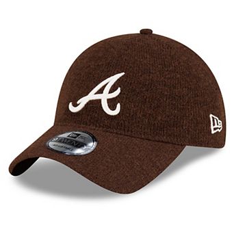 Men's New Era Brown Atlanta Braves Open Market Wool 9TWENTY Adjustable Hat