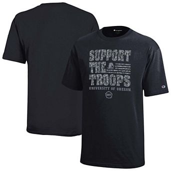 Youth Champion Black Oregon Ducks Operation Hat Trick T-Shirt