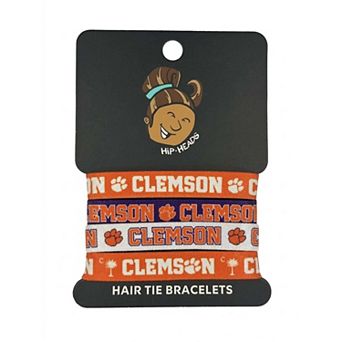 Hip Heads Clemson Tigers Four-Pack of Hair Tie Bracelets