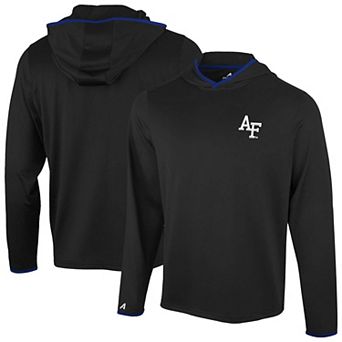 Men's Antigua Black Air Force Falcons Brink Color Pop Long Sleeve Hoodie T-Shirt