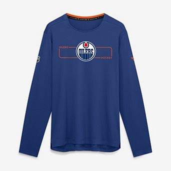 Men's Fanatics Royal Edmonton Oilers Authentic Pro Rink Tech Long Sleeve T-Shirt