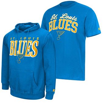 Men's Starter Blue St. Louis Blues Logo Hoodie & T-Shirt Combo Pack