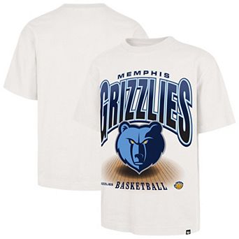 Men's '47 Cream Memphis Grizzlies Team Flex Foundation T-Shirt