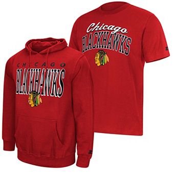 Men's Starter Red Chicago Blackhawks Logo Hoodie & T-Shirt Combo Pack