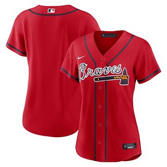 Women's Nike Red Atlanta Braves Alternate Replica Jersey