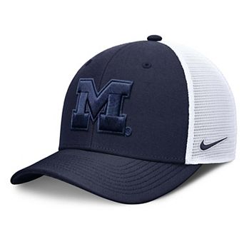 Unisex Nike Navy Michigan Wolverines Tonal Dri-FIT Rise Trucker Adjustable Hat