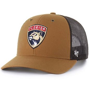 Men's Carhartt x '47 Brown Florida Panthers Trucker Adjustable Hat