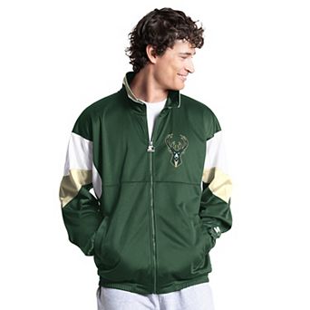 Men's Starter Hunter Green Milwaukee Bucks Legacy Full-Zip Track Jacket