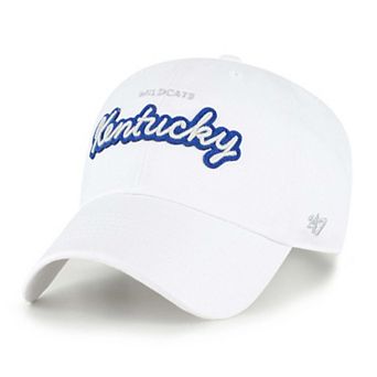 Women's '47 White Kentucky Wildcats Trendy Script Clean Up Adjustable Hat