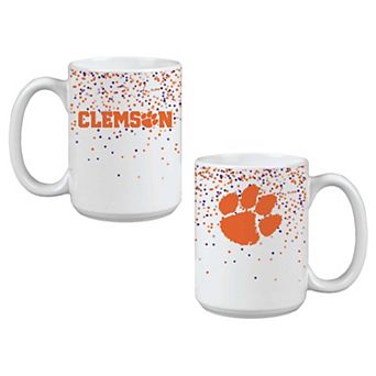 Indigo Falls Clemson Tigers Confetti Mug - Set of 2