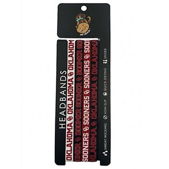 Hip Heads Oklahoma Sooners Four-Pack of Thin Headbands