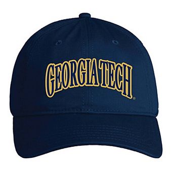 Unisex Under Armour Navy Georgia Tech Yellow Jackets Washed Cotton Adjustable Hat