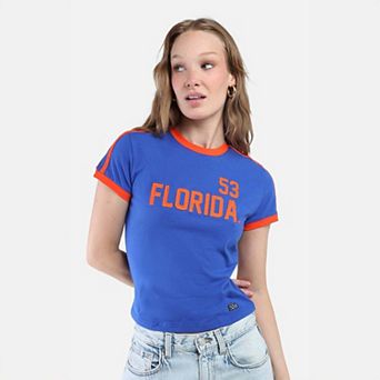 Women's Hype and Vice Royal Florida Gators Cropped Goalie Baby T-Shirt