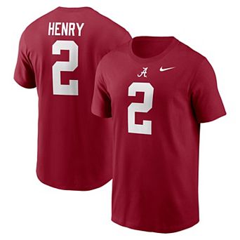 Men's Nike Derrick Henry Crimson Alabama Crimson Tide Name & Number T-Shirt
