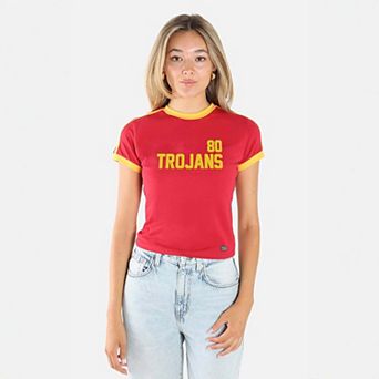 Women's Hype and Vice Cardinal USC Trojans Cropped Goalie Baby T-Shirt