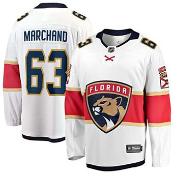 Men's Fanatics Brad Marchand White Florida Panthers Away Breakaway Jersey