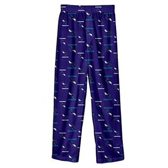 Youth Outerstuff Purple Charlotte Hornets Printed Pajama Pants