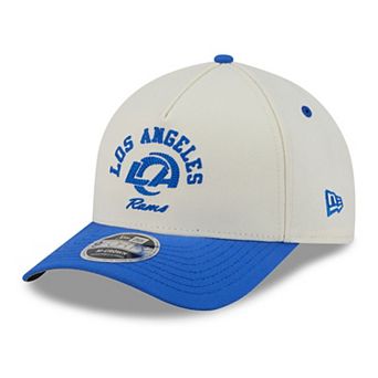Men's New Era Cream/Royal Los Angeles Rams Arch 9FORTY A-Frame M-Crown Adjustable Hat
