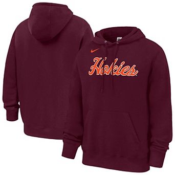 Men's Nike Maroon Virginia Tech Hokies 2026 Coaches Collection Club Fleece Hoodie