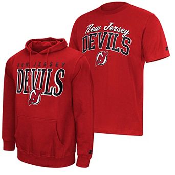 Men's Starter Red New Jersey Devils Logo Hoodie & T-Shirt Combo Pack