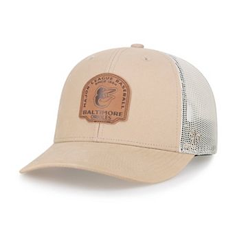 Men's '47 Khaki Baltimore Orioles Bonehide Trucker Snapback Hat