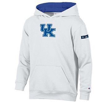 Youth Champion White Kentucky Wildcats Fleece Hoodie
