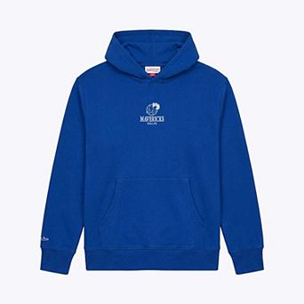 Men's Mitchell & Ness Blue Dallas Mavericks Core Fleece Hoodie