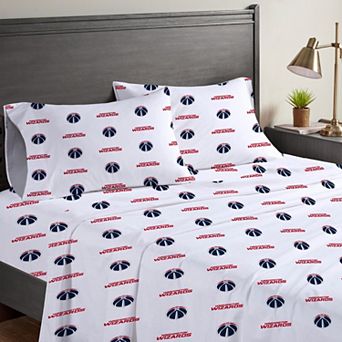 Pegasus Washington Wizards Four-Piece Queen Sheet Set