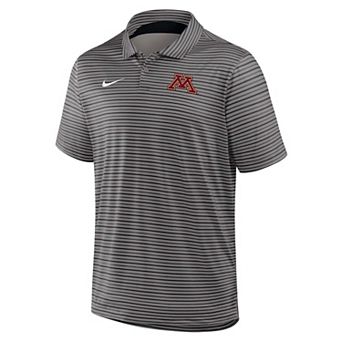 Men's Nike Gray Minnesota Golden Gophers Dri-FIT Tour Stripe Polo