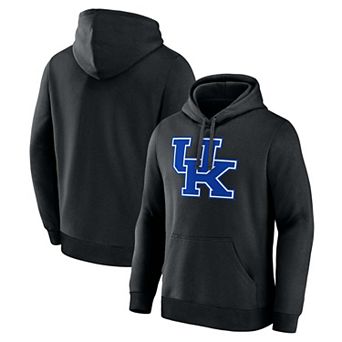 Men's Logo Athletic Black Kentucky Wildcats Primary Logo Fleece Pullover Hoodie