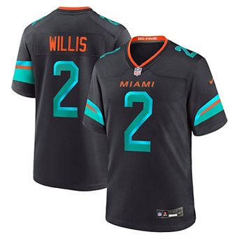 Men's Nike Malik Willis Pitch Blue Miami Dolphins Rivalries Collection Game Jersey