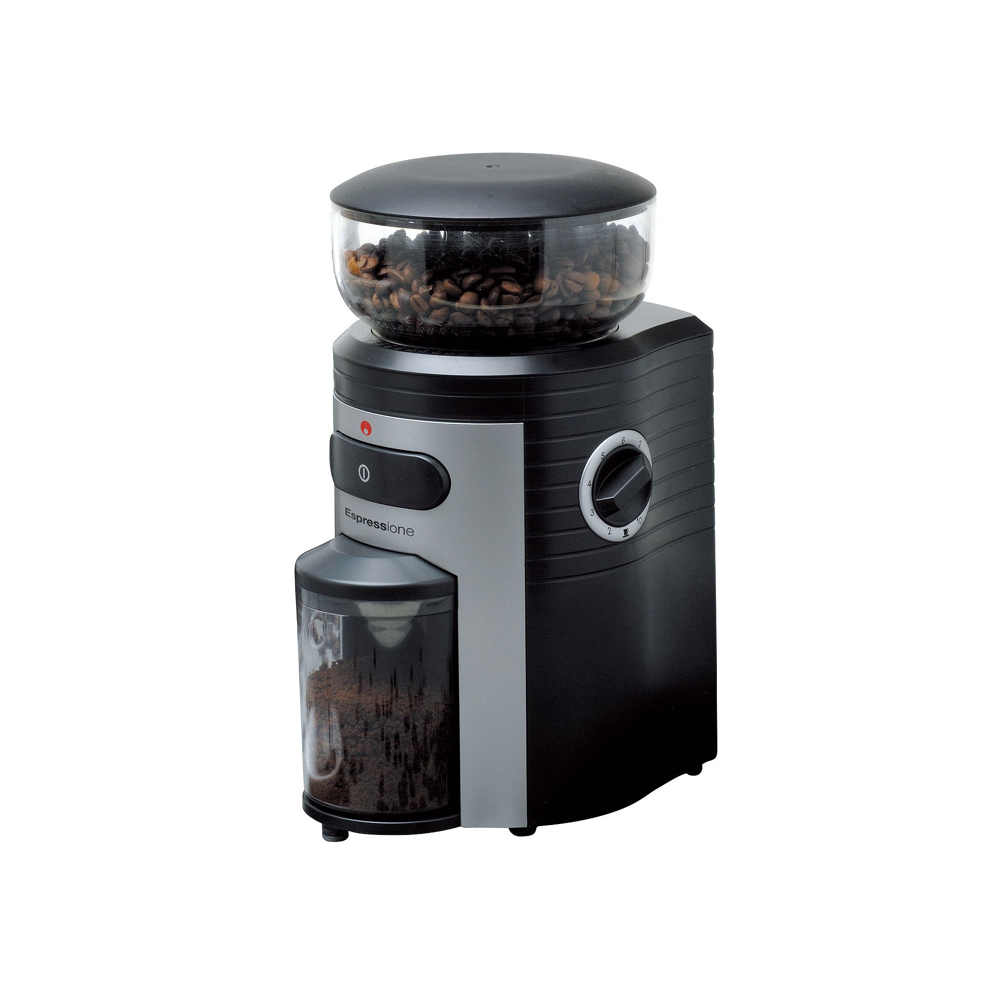 Espressione Conical Burr Coffee Grinder, Black