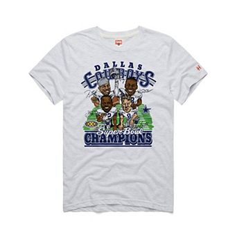 Unisex Homage Ash Dallas Cowboys Super Bowl T-Shirt